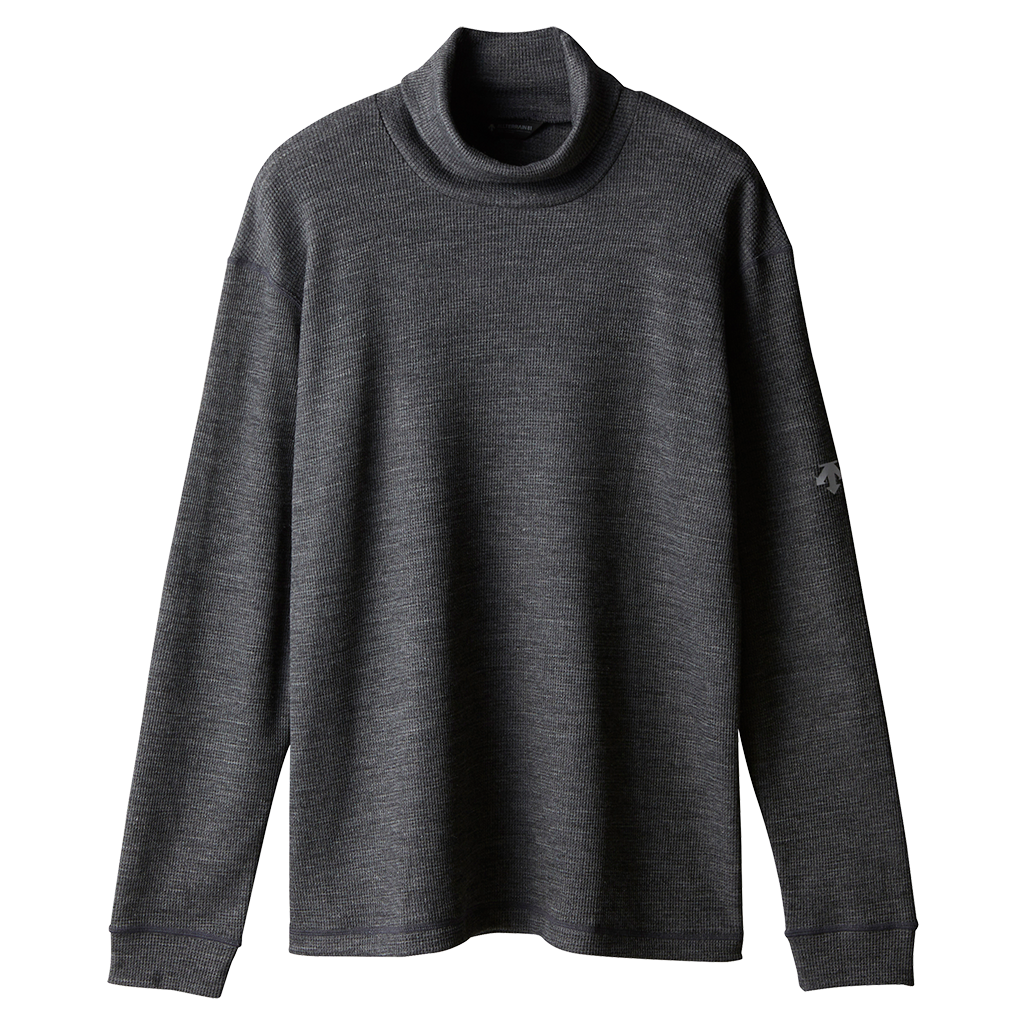 WAFFLE WOOL TURTLE NECK L/S SHIRT｜DESCENTE ALLTERRAIN