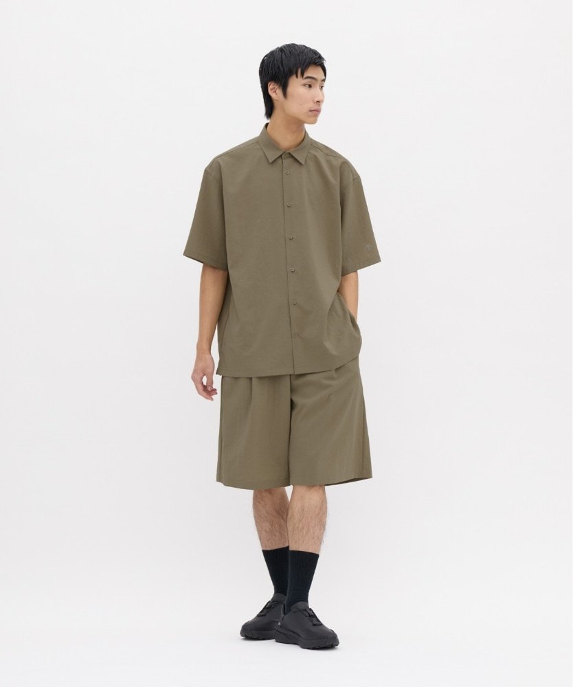 LINEN LIKE H/S SHIRT