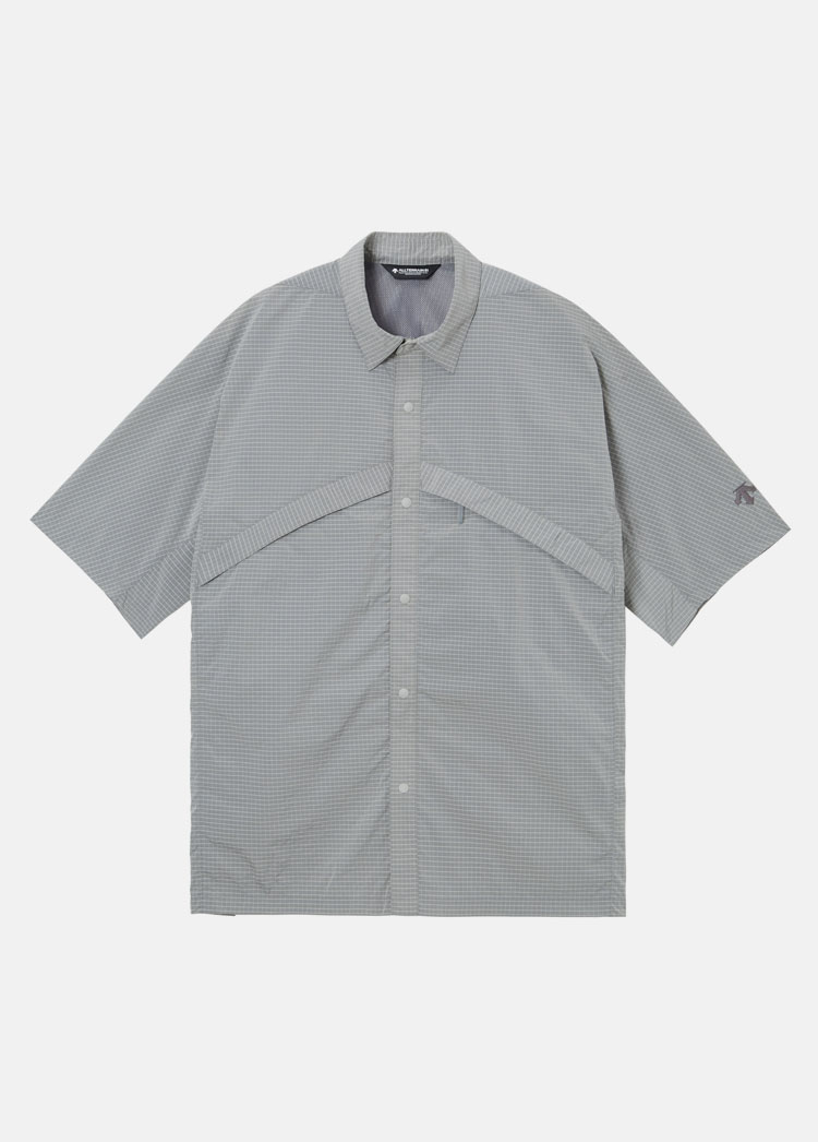 RIPSTOP H/S SHIRT　ホワイトヘザー｜デサントオルテライン