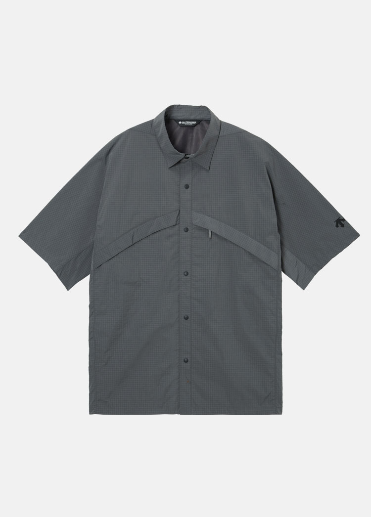 RIPSTOP H/S SHIRT　リップブラック｜デサントオルテライン