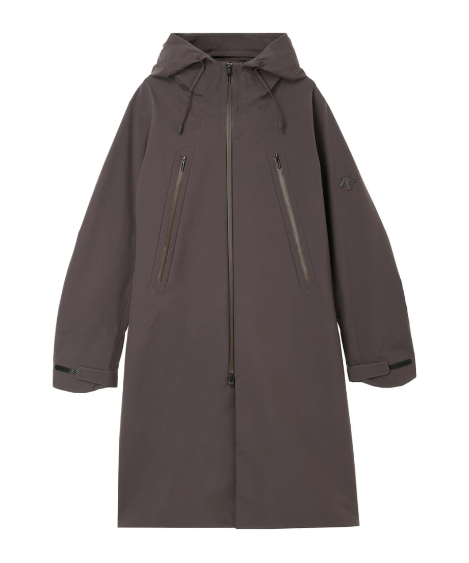 HARD SHELL LONG COAT CREAS-L アッシュブラウン