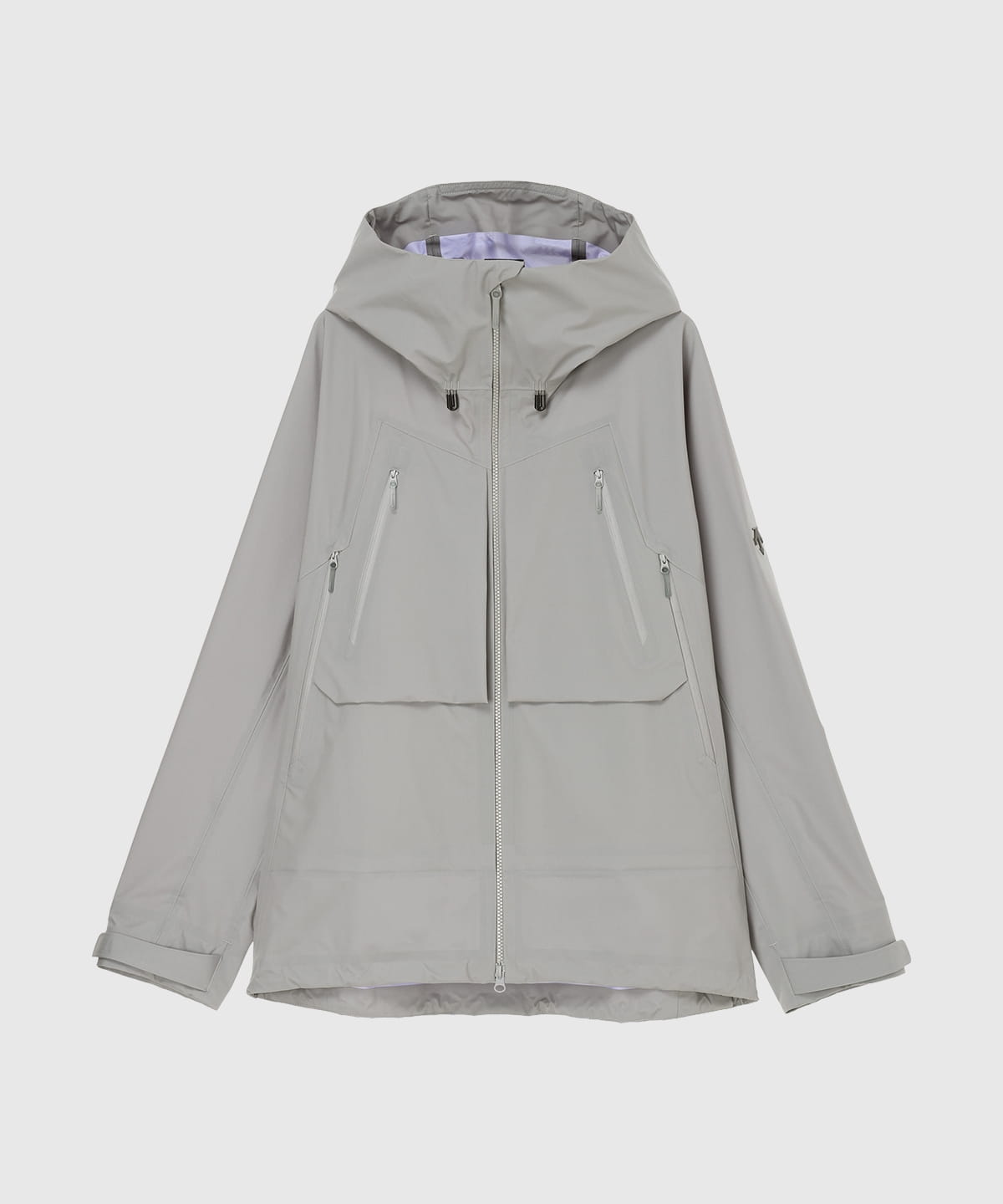 DERMIZAX 3L SHELL JACKET ZENCHIKEI グレーの正面