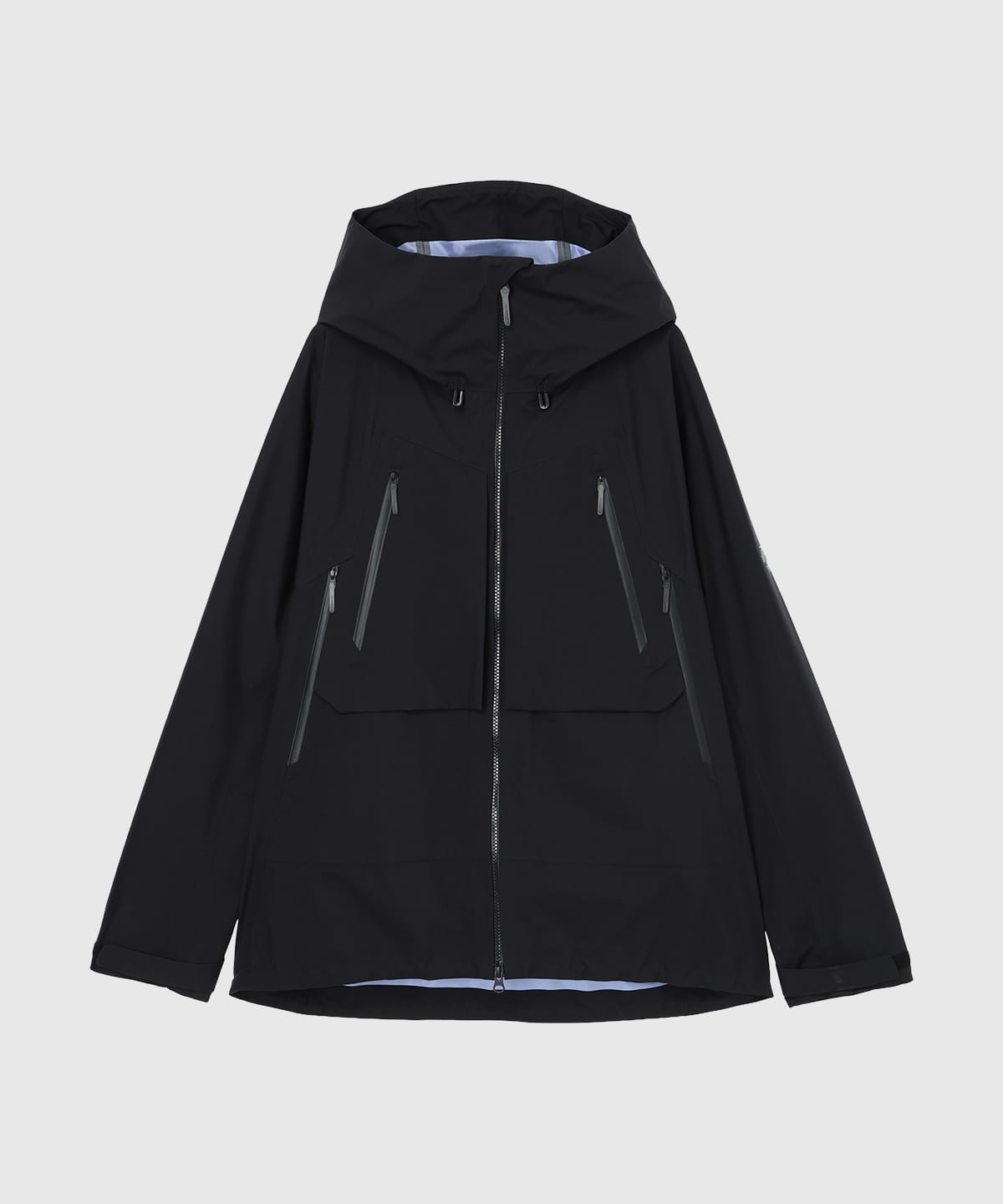 DERMIZAX 3L SHELL JACKET ZENCHIKEI ブラックの正面