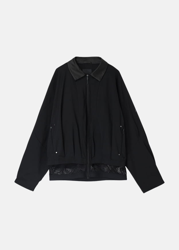 Stretch Wool Layered Jacket