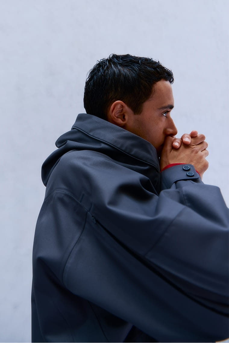 VEGAN LEATHER HARD SHELL JACKET